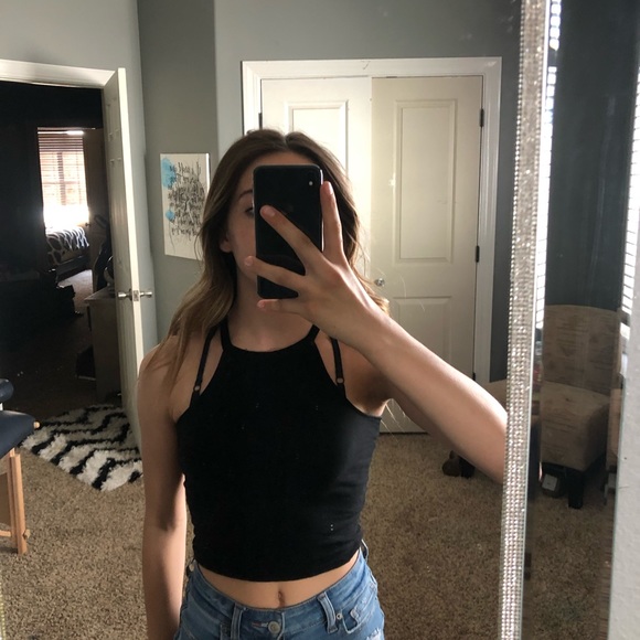 Wet seal black tank top size xs - Picture 3 of 3